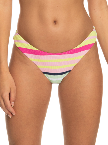 ROXY COASTAL ESCAPE Low Rise Bikini Bottom - Blue stripes