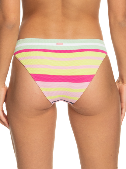 Stripe Soul Mid Waist Bikini Bottoms | Roxy