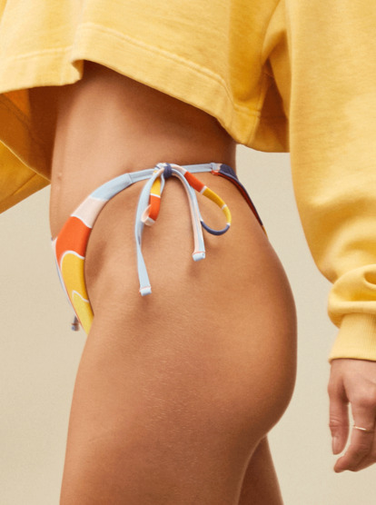 4 Palm Cruz - Cheeky Bikini Bottoms for Women Orange ERJX404687 Roxy