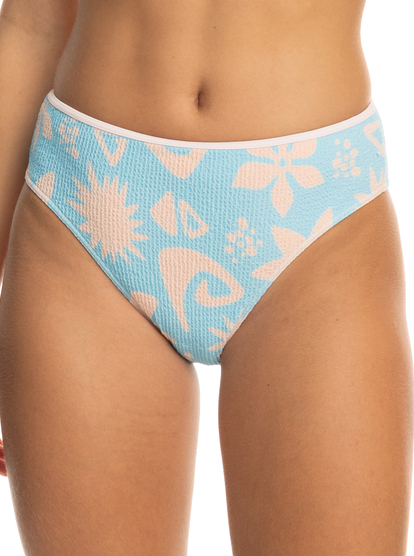 0 Womens Cool Character Mid Waist Bikini Bottoms Blue ERJX404692 Roxy