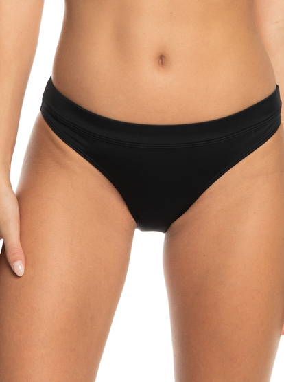 0 Womens ROXY Active Low Waist Bikini Bottoms Black ERJX404737 Roxy