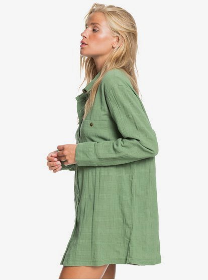 khaki green beach cover up