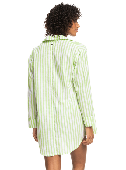 13 Womens Blue Riptide Beach Cover-Up Dress Green ERJX603364 Roxy