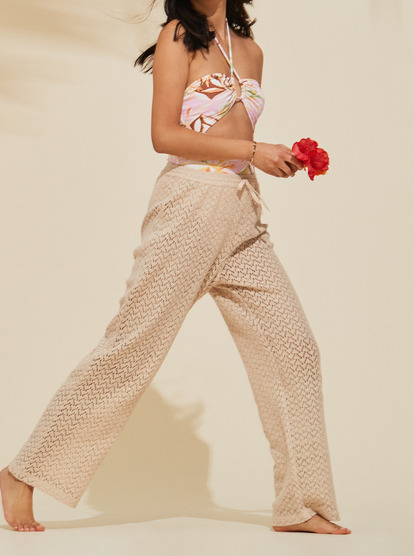 2 Womens Mood Moving Beach Trousers Beige ERJX603367 Roxy