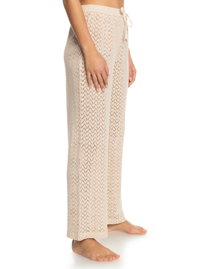 6 Womens Mood Moving Beach Trousers Beige ERJX603367 Roxy