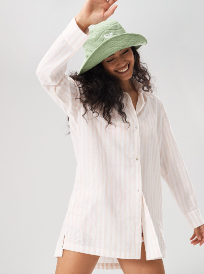 Womens Welcome Summer Beach Shirt Dress | Roxy