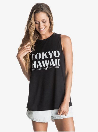 Mirror Ocean Tokyo Hawaii Sleeveless T Shirt Erjzt Roxy