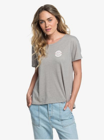0 Cruz Life A - T-Shirt voor Dames Gray ERJZT04381 Roxy