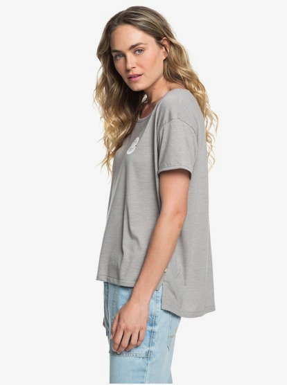 1 Cruz Life A - T-Shirt voor Dames Gray ERJZT04381 Roxy