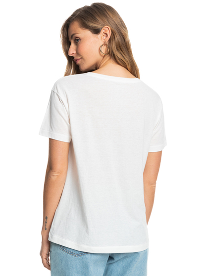 4 Palm trees And Coconuts - T-shirt manches courtes pour Femme Blanc ERJZT05329 Roxy