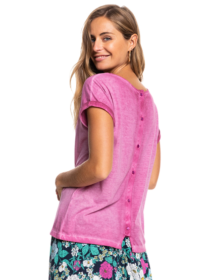 3 Summertime Happiness 2022 - T-shirt manches courtes pour Femme Rose ERJZT05342 Roxy