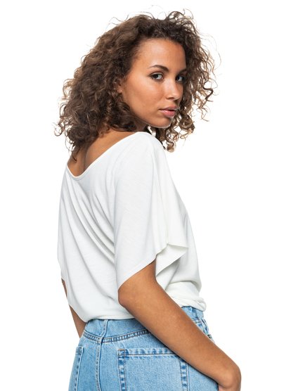 3 Born To Be Roxy - T-shirt manches courtes pour Femme Blanc ERJZT05349 Roxy