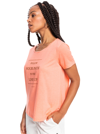 1 Chasing The Swell 2022 - T-shirt met korte mouw voor Dames Pink ERJZT05363 Roxy