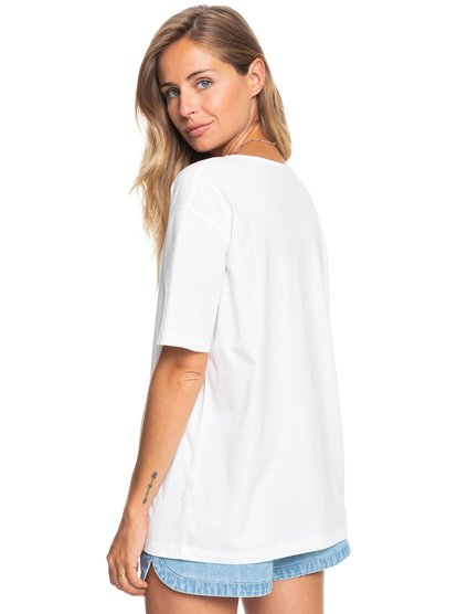 3 World Ocean Day Screen Tee White ERJZT05383 Roxy