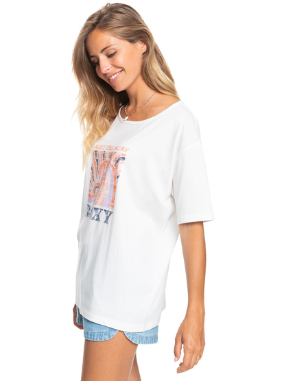 1 World Ocean Day Screen Tee White ERJZT05383 Roxy