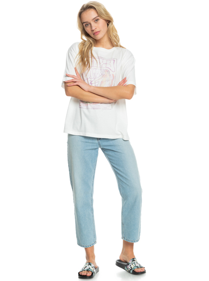 5 Barrel Day - T-Shirt voor Dames White ERJZT05410 Roxy