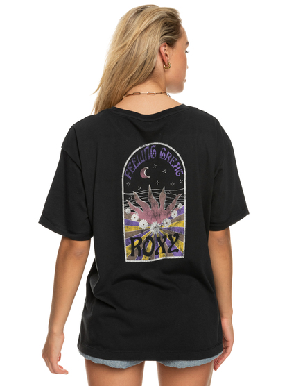 4 Loving Bomb 2022 - T-Shirt voor Dames Black ERJZT05412 Roxy