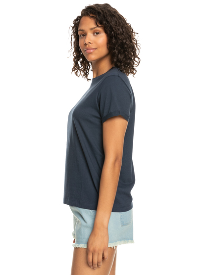 1 Womens Noon Ocean Word T-Shirt Blue ERJZT05435 Roxy