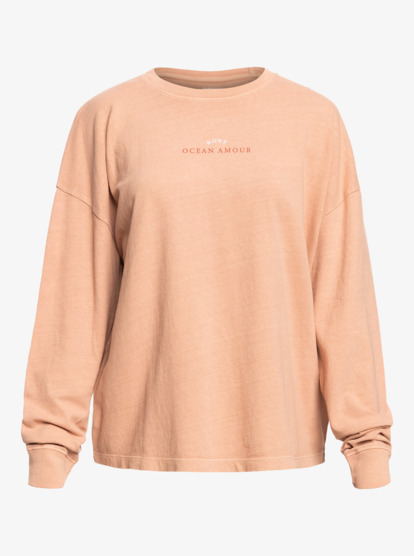 6 Love Sunset - Oversize Boyfriend-T-Shirt für Frauen Braun ERJZT05458 Roxy