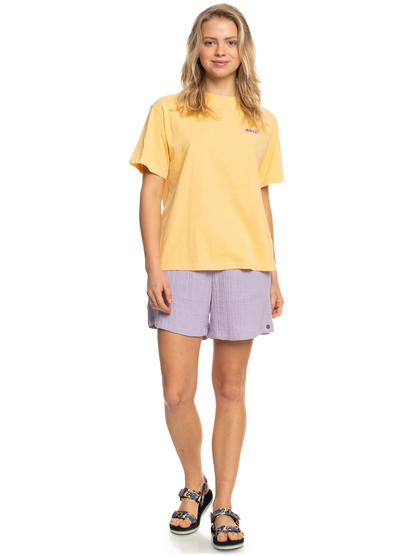 3 Moonlight Sunset - T-shirt coupe boyfriend oversize pour Femme Orange ERJZT05481 Roxy