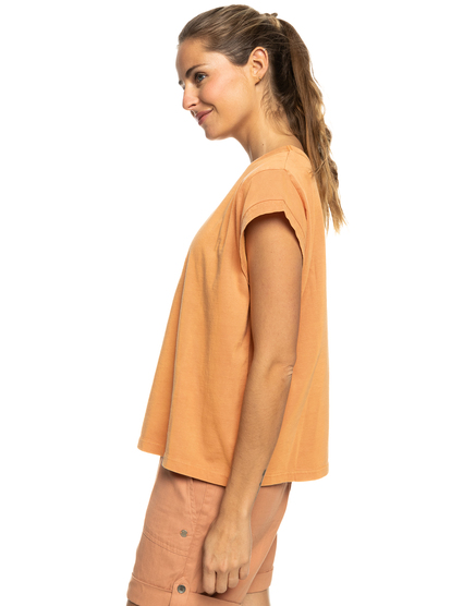 1 Unite The Wave - Boxy T-shirt voor Dames Orange ERJZT05487 Roxy