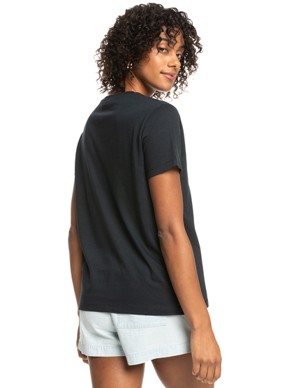 4 Womens Ocean Road T-Shirt Black ERJZT05512 Roxy
