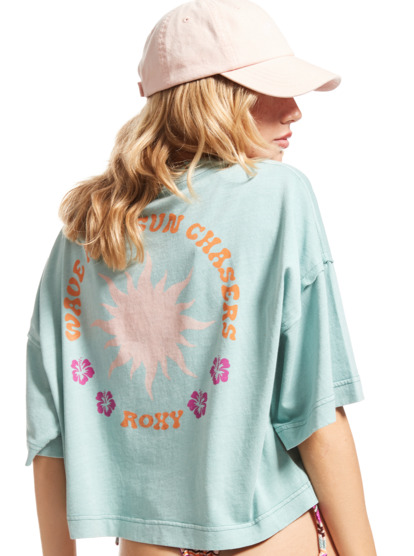 6 Womens Summer Flakes A T-Shirt Blue ERJZT05585 Roxy
