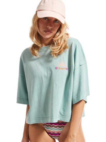4 Womens Summer Flakes A T-Shirt Blue ERJZT05585 Roxy