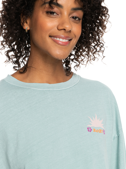12 Womens Summer Flakes A T-Shirt Blue ERJZT05585 Roxy