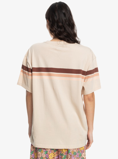 beige oversized t shirt