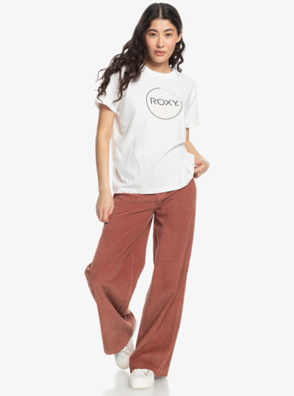 3 Womens Noon Ocean Loose Fit T-Shirt White ERJZT05698 Roxy