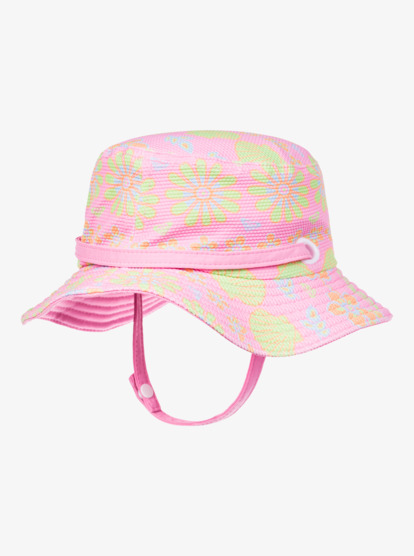 11 Girls New Bobby Reversible Swim Hat Pink ERLHA03151 Roxy