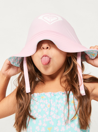 5 Girls New Bobby Reversible Swim Hat Blue ERLHA03154 Roxy
