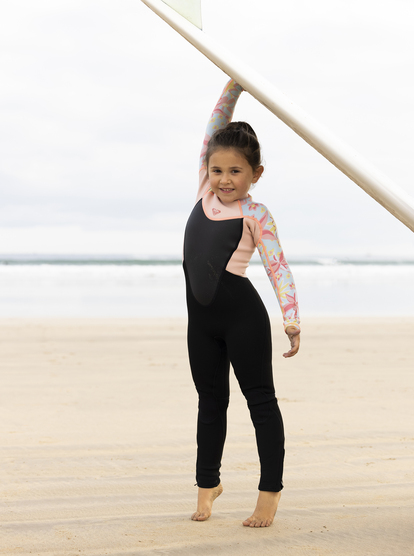 0 Girls 2-7 3/2mm Prologue Back Zip Wetsuit Blue ERLW103008 Roxy
