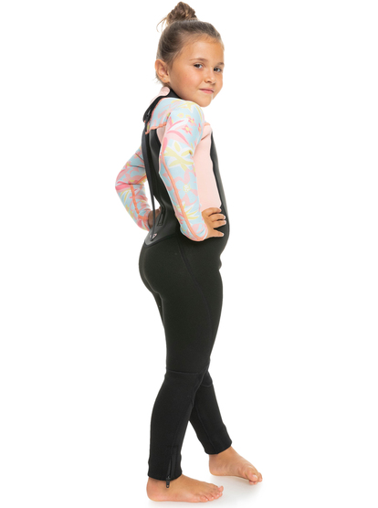 5 Girl's 2-7 4/3mm Prologue Back Zip Wetsuit Blue ERLW103009 Roxy