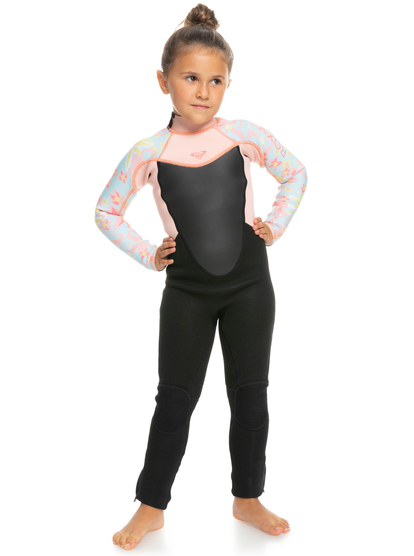 7 Girl's 2-7 4/3mm Prologue Back Zip Wetsuit Blue ERLW103009 Roxy