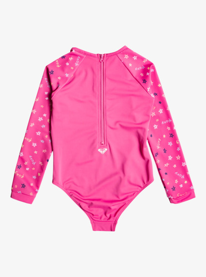 1 Girl's 2-7 Tiny Stars Long Sleeve UPF 50 Rash Guard Pink ERLWR03221 Roxy
