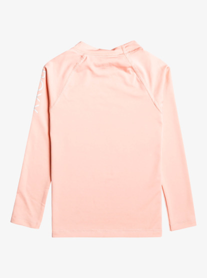 1 Girl's 2-7 Whole Hearted Long Sleeve UPF 50 Rashguard Pink ERLWR03225 Roxy