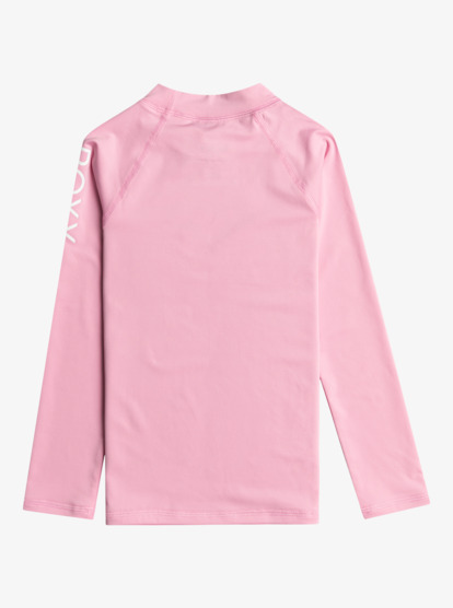 1 Girl's 2-7 Whole Hearted Long Sleeve UPF 50 Rashguard Pink ERLWR03225 Roxy