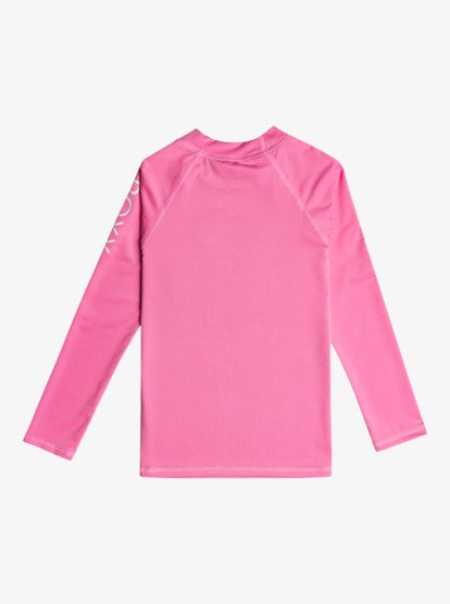 1 Girl's 2-7 Whole Hearted Long Sleeve UPF 50 Rashguard Pink ERLWR03225 Roxy