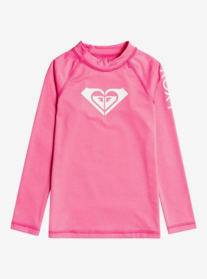 0 Whole Hearted - Lycra manches longues UPF 50 pour Fille 2-7 ans Rose ERLWR03225 Roxy