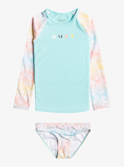 3 Girls 2-7 Fairy Beach Long Sleeve UPF 50 Rash Vest Set Yellow ERLWR03240 Roxy