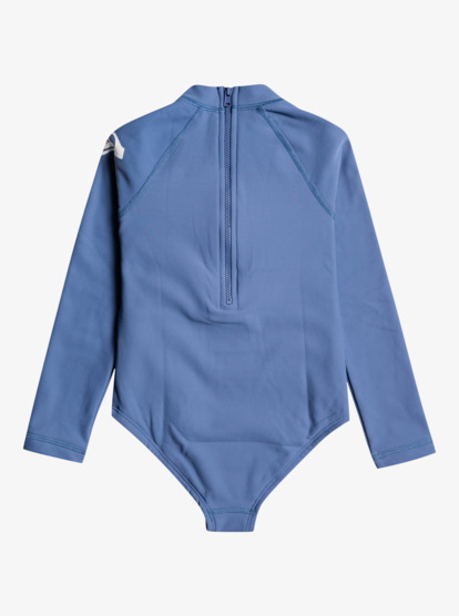 1 Girls 2-7 ROXY Heater Long Sleeve One-Piece Rashguard Blue ERLWR03253 Roxy