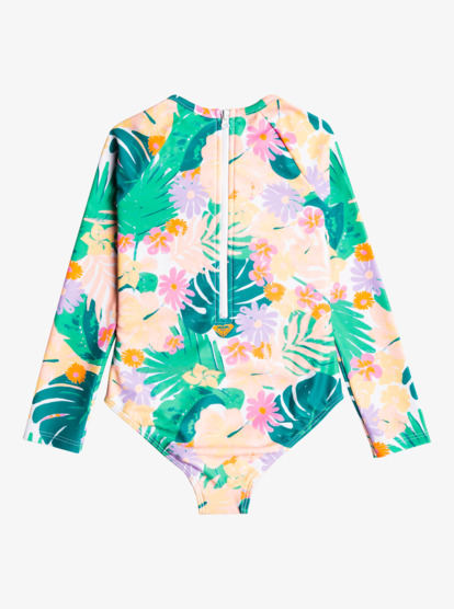 6 Paradisiac Island - Rashguard intero a maniche lunghe da Ragazza 2-7 Green ERLWR03258 Roxy