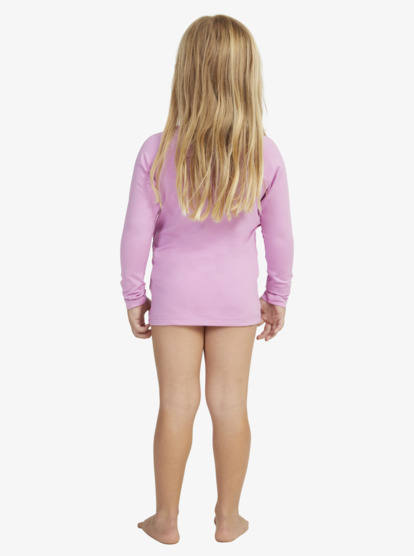 1 Girls 2-7 Essential Long Sleeve UPF 50 Rash Vest Pink ERLWR03291 Roxy