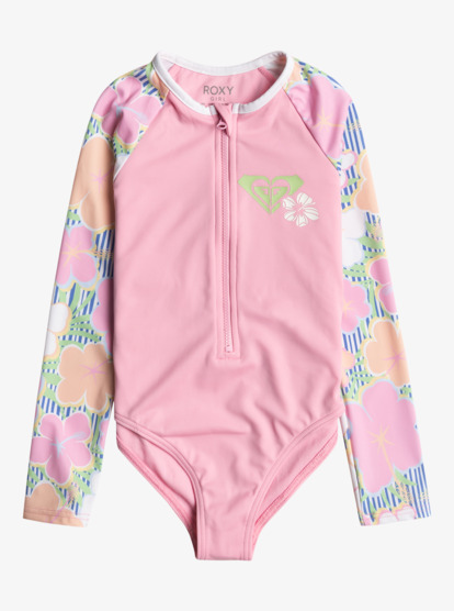 Girls 2-7 Tiny Flower Long Sleeve One-Piece Rash Vest | Roxy