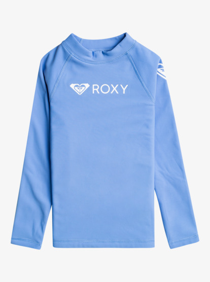 0 Girls 2-7 ROXY Heater Long Sleeve UPF 50 Surf T-Shirt Blue ERLWR03302 Roxy