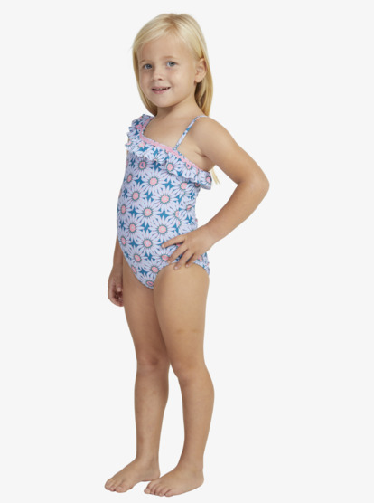 2 Girls 2-7 Bold Florals One-Piece Swimsuit Green ERLX103101 Roxy