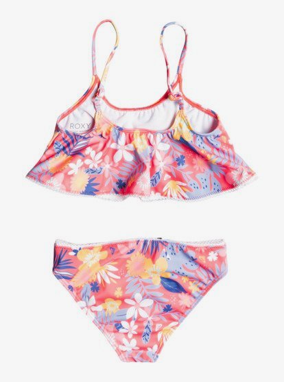 Roxy - Girl's Hibiscus Revo Bralette Set-Ambroisia Hibiscus Hype - 14 Multicolor