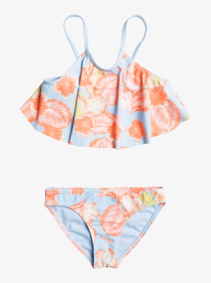 0 Girl's 2-7 Magic Spirit Flutter Bikini Set Blue ERLX203172 Roxy